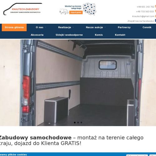 Zabudowa aut dostawczych - Kalisz