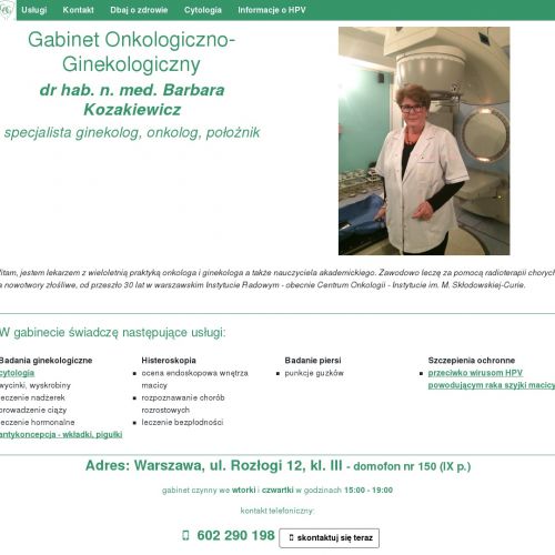 Warszawa - onkolog radioterapeuta