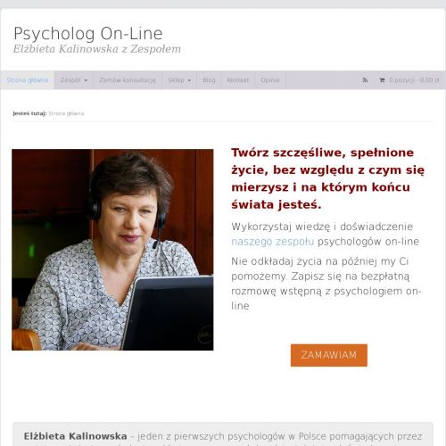 Sesje z psychologiem przez internet