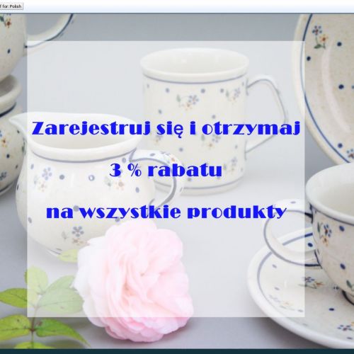 Bolesławiec - donica ceramiczna