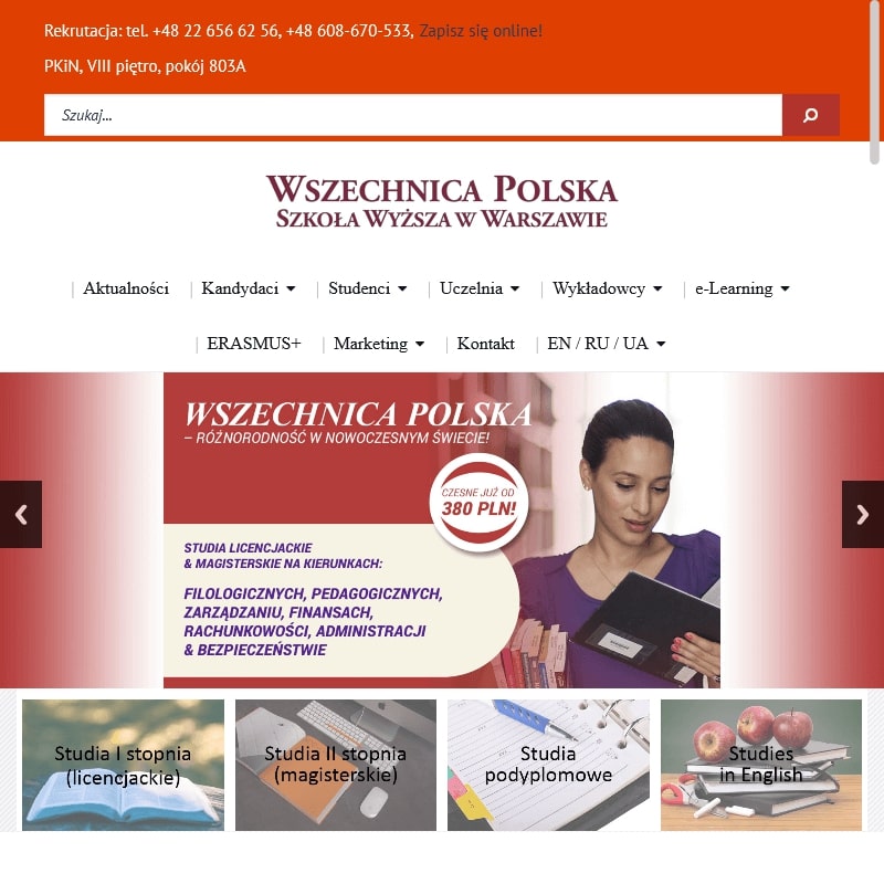 Warszawa - filologia angielska studia online