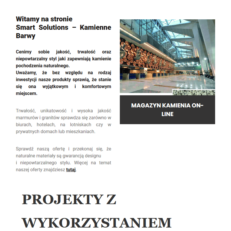 Warszawa - hurtownia kamienia